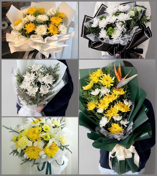 贵州毕节市纳雍县玉龙坝镇箐脚村白事花束代送